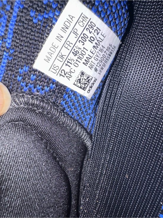 Yeezy Adidas Boost 350 V2 Black with Blue Stripe - Men\'s Athletic Shoes main image 5